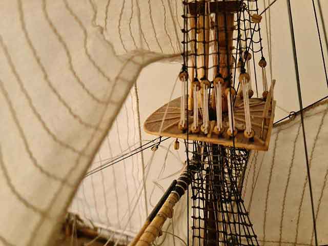 HMS Victory In the Rigging