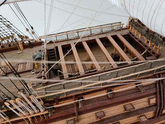 HMS Victory Main Deck looking into Hold